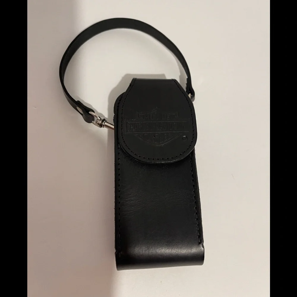 Vintage Harley Davidson Leather Belt Loop Hook on Phone Case